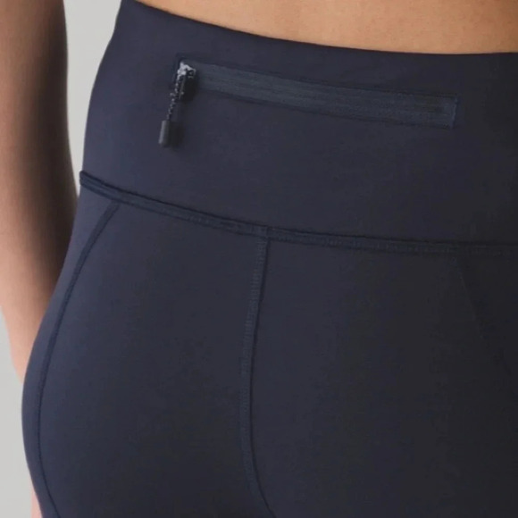 Lululemon Leggings Women’s 4 Pace Rival Crop “22 Midnight Navy - Picture 5 of 12